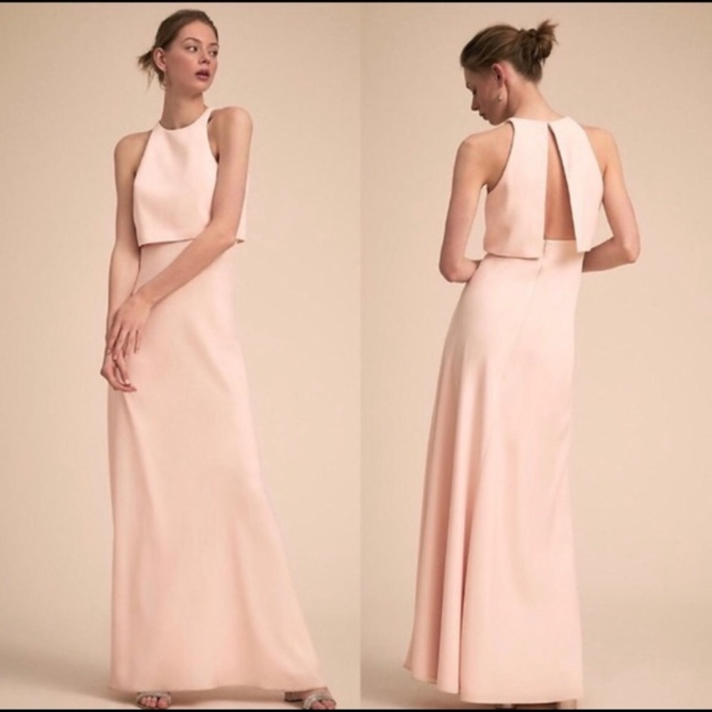 BHLDN Jill Stuart Iva Crepe Maxi Dress